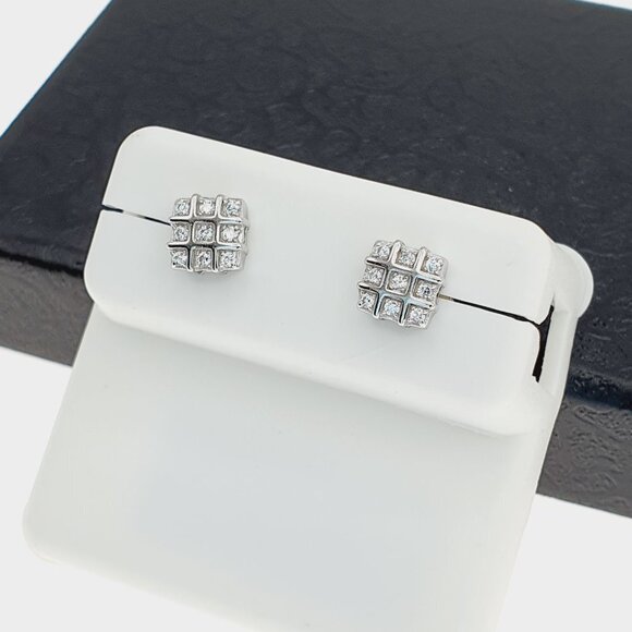 "925 sterling silver luxury CZ earrings for women/girls, Best for  RJUS2210 - Picture 6 of 7